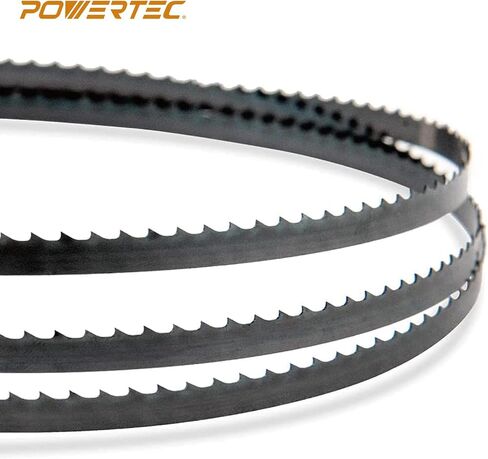 POWERTEC 93-1/2 Inch Bandsaw Blades with 14 Inch Band Saw Tires, 1/4" x 6 TPI Band Saw Blades 1PK with 14" x 1" x 0.95" Bandsaw Tires 2PK, Band Saw Accessories for JET, Grizzly and Powermatic (13703) in Saudi Arabia