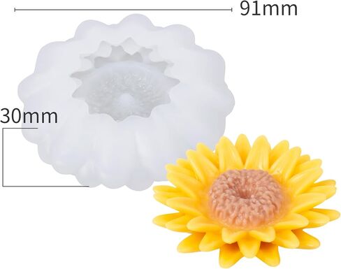 Flower Candle Mold 3D Flower Mold Peony Mold Flower Resin Mold Clay Mold Jewelry Resin Casting Mold Candle Making Molds Craft Supplies 3D Mold Silicone Mold for Resin Casting Mold in Kuwait