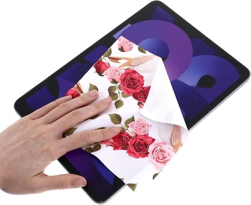 6Pcs Microfiber Cleaning Cloths, Elegant Flower Design Glasses Cleaning Cloths, 6.3 x 6.3 Inches Soft Eye Glasses Cleaner Wipes, Thickened Clean Cloths for Eyeglasses Camera Lens Phone Screens in Saudi Arabia