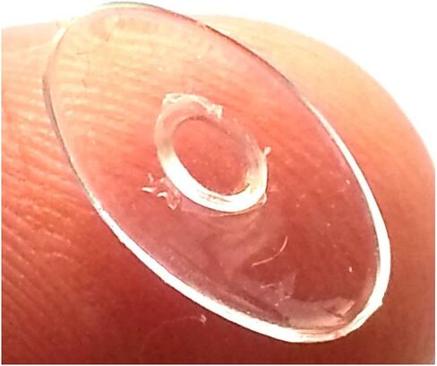 10 Pairs Oval-Shaped Push in Silicone Nose Pads 13 mm / 0.6 '' in Saudi Arabia