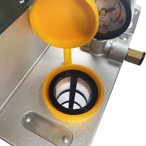 INTBUYING 110V Automatic Lubricating Oil Pump with Pressure Gauge, CNC Oil Pump with 3L Reservoir Capacity for Punching Lathe Cutting Milling Machine in Saudi Arabia