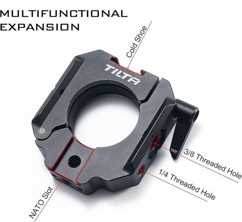 Tilta Handheld Gimbal Tripod Clamp | Compatible with DJI RS2 and RSC2, Extended Grip | Mount Accessories via Cold Shoe, NATO Rail, and Threads | TGA-TMC in Saudi Arabia