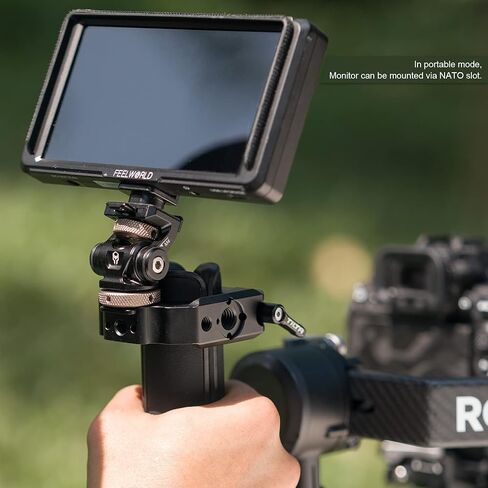 Tilta Handheld Gimbal Tripod Clamp | Compatible with DJI RS2 and RSC2, Extended Grip | Mount Accessories via Cold Shoe, NATO Rail, and Threads | TGA-TMC in Saudi Arabia