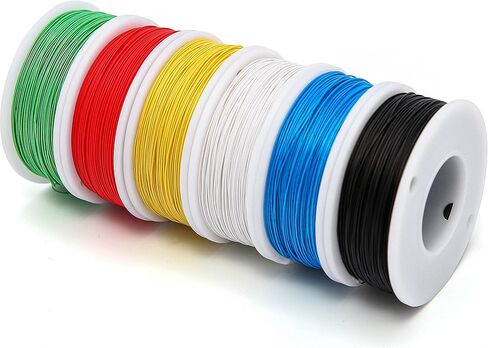 30 Gauge Kynar Electronic Wire Solid Wire Kit 6 Colors 300 Ft of Each Color 30 Awg Hook up Wire Kit in Saudi Arabia
