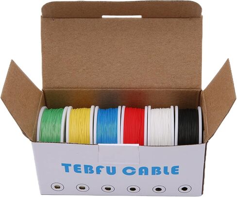 30 Gauge Kynar Electronic Wire Solid Wire Kit 6 Colors 300 Ft of Each Color 30 Awg Hook up Wire Kit in Saudi Arabia
