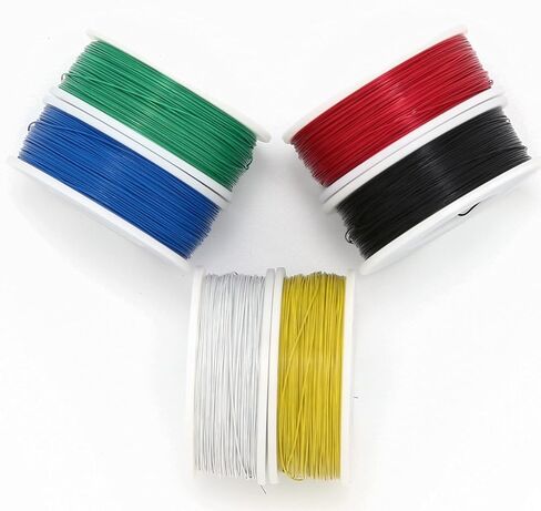 30 Gauge Kynar Electronic Wire Solid Wire Kit 6 Colors 300 Ft of Each Color 30 Awg Hook up Wire Kit in Saudi Arabia