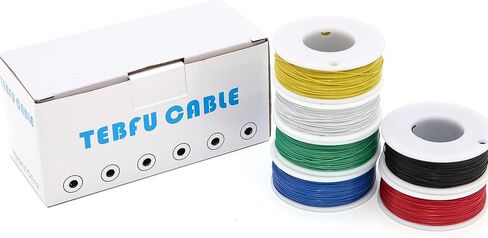 30 Gauge Kynar Electronic Wire Solid Wire Kit 6 Colors 300 Ft of Each Color 30 Awg Hook up Wire Kit in Saudi Arabia