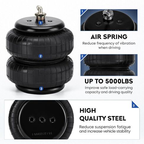Air Bag Airbag Suspension Kit for 1999-2006 for Chevy for Silverado 1500 for GMC for Sierra 1500 2007 for GMC for Sierra 1500 Classic Rear Helper Bag Spring Replace for 88272 in Saudi Arabia