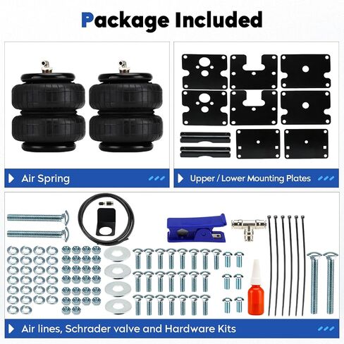 Air Bag Airbag Suspension Kit for 1999-2006 for Chevy for Silverado 1500 for GMC for Sierra 1500 2007 for GMC for Sierra 1500 Classic Rear Helper Bag Spring Replace for 88272 in Saudi Arabia