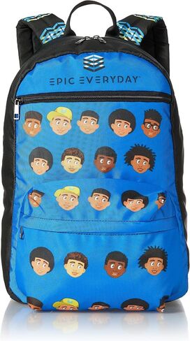 EPIC Everyday School, Travel Backpack African American Boy Characters (Blue) in Saudi Arabia