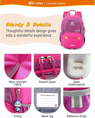حقيبة ظهر SKYSPER صغيرة للأطفال الصغار مع مقود آمن مضاد للضياع للأطفال أثناء السفر لمرحلة ما قبل المدرسة ورياض الأطفال للبنين والبنات in Kuwait