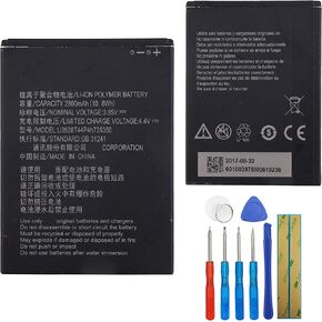 Replacement Battery Li3928T44P4h735350 Compatible with ZTE Q802T Avid Trio Z833 ZFIVE2 Z836BL Z837VL with Tools