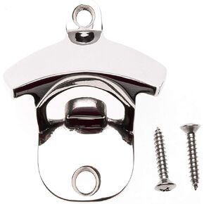 Choice Marine 316 Stainless Steel Wall Mounted Bottle Opener with Mounting Screws | Rust proof Beer Bottle Opener for Bars, Patios, Boats, KTV, Hotels | Beer Opener Wall Mount, Pack of 1, Silver