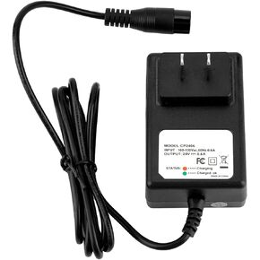 Battery Charging, 24V 0.6A Electric Scooter Battery for Razor E100 E125 E500S PR200 US Plug 110V Razor E100 Battery Razor e Prime air Crazy cart