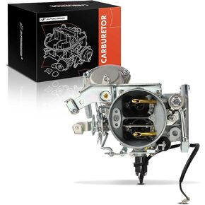 A-Premium 2 Barrel Carburetor Compatible with Nissan 610 1973-1976, 620 1974, 710 1974, 720 1981-1984, 1.8L 108Cu 2.0L 119Cu 2.2L 2.4L 2.5L, Replace# 1601013W00, 16010NK2445, Mechanical Choke