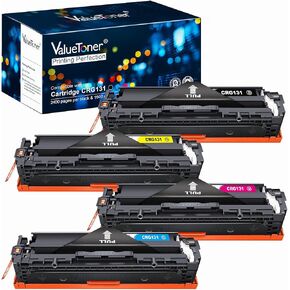 Valuetoner Compatible Toner Cartridge Replacement for Canon 131 131H for ImageClass MF8280Cw MF628Cw MF624Cw MF8230Cn LBP7110Cw Printer (Black,Cyan,Magenta,Yellow,4 Pack)