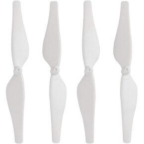 RiToEasysports 4 Pairs Propeller Blades Set, Carbon Fiber Lightweight Drone Propeller Replacement Set for DJI Tello (White)