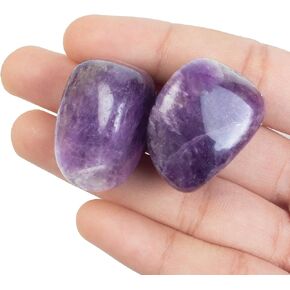 600+ Carats, 5 Pcs Black Tourmaline Polished Stones and Crystals, Tumbled Stones 20-25mm Real Healing Stones for Beginners Used as Crystal Meditation, Reiki, Thumb Stones Gift for Rock Collection