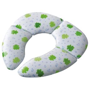 Mommys Helper Cushie Traveler Folding Padded Potty Seat with Carry Bag, White with Frog Design