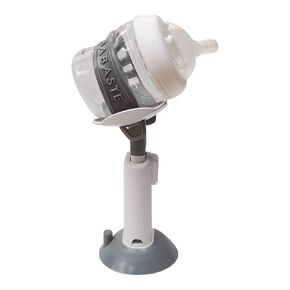 Baby Bottle Holder | Hands-Free Feeding That Improves Hand Eye Coordination, and Motor Skills | Keep Bottles Secure & Off The Floor | Color: Gray