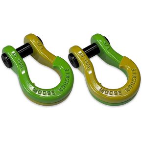 Jowl Split Shackle 3/4 | 10,000 lbs Capacity - Fits 2.0/2.5 inch D-Ring Tow Shackle Receiver Hitch Bracket Mount with 7/8" Pin | Sublime Green/Sublime Green