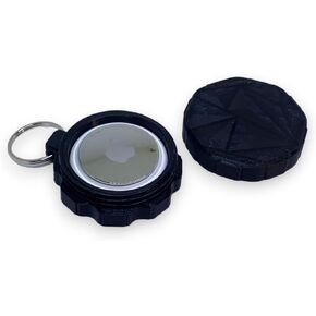 Magnetic Holder Case for AirTag Anti-Slip Magnetic Vehicle Tracker Strong Neodymium Magnets Hidden Car Mount Tough Heavy Duty with Key Chain Ring