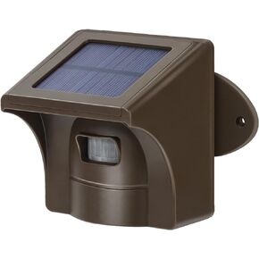 Emacros Pairable 1/2 Mile Long ReMACROS Pro 3 Driveway Alarm with Phone App-1/2 Mile Long Range Solar Wireless Driveway Alarm,Outdoor Driveway Alaange Solar Wireless Driveway Alarm (1 Receiver)