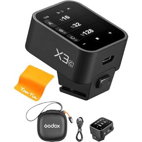 GODOX X3 X3C X3-C Wireless Trigger Transmitter - 2.4G TTL Flash Trigger, Built-in Lithium Battery, OLED Touchscreen, TCM Transform Function, Durable Hotshoe Comatible with Canon EOS Cameras