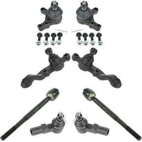 TRQ Steering & Suspension Kit Tie Rod Ball Joint Kit Set for 1995-2004 Toyota Tacoma with RWD Rear Wheel Drive EXCLUDING PreRunner Models