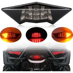 SAUTVS LED Tail Light for Can-Am Outlander 400 500 650 800 08-23, Smoked Black LED Taillight Rear Brake Stop Lamp for Can Am Outlander 400 500 650 800 2008-2023 Accessories (1PCS, Replace #710001203)