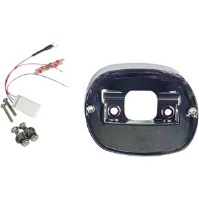 Custom Dynamics Pre-1999 Taillight Baseplate for Harley-Davidson - Chrome