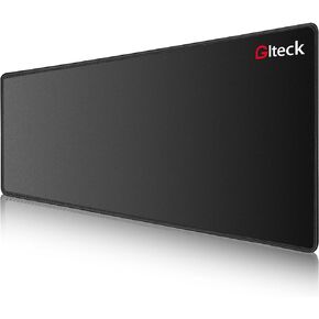 لوحة ماوس للألعاب XXXL/لوحة مكتب كبيرة ممتدة مقاس 36 بوصة × 16.5 بوصة لوحة ماوس GLTECK طويلة غير قابلة للانزلاق حواف مطاطية مخيطة مع حقيبة محمولة