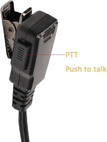 G Shape Headset Earpiece with PTT Mic Compatible with Yaesu Vertex VX-6R 7R 6E 7E 120 127 170 177 Walkie Talkie Two Way Radio 2Pack in Saudi Arabia