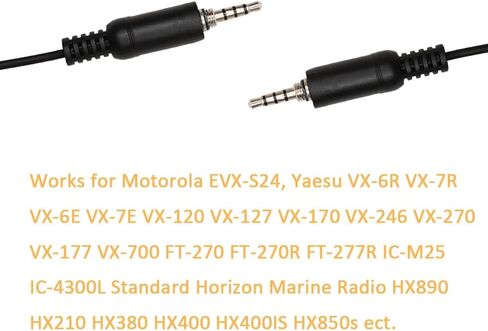 G Shape Headset Earpiece with PTT Mic Compatible with Yaesu Vertex VX-6R 7R 6E 7E 120 127 170 177 Walkie Talkie Two Way Radio 2Pack in Saudi Arabia