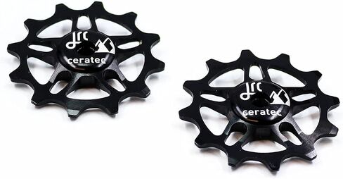 مكونات JRC عجلات بكرة سيراميك 12T | متوافق مع SRAM Red AXS، Force AXS، Rival AXS | عجلات بكرة Derailleur من السيراميك الهجين | عجلات بكرة Derailleur الخلفية منخفضة الاحتكاك in Kuwait