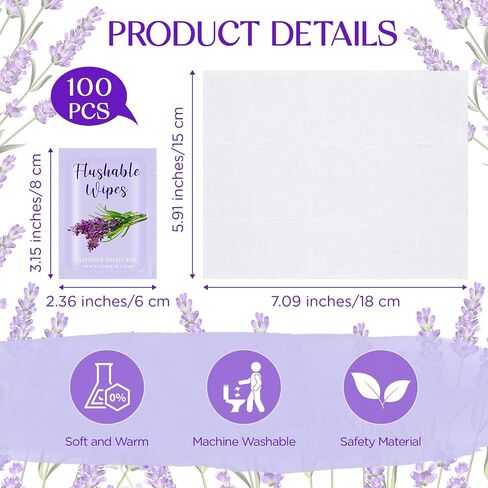 Timgle 100 Count Flushable Wipes Individually Wrapped Wipes Bulk Individual Hand Wipes Pocket Size Travel Wipes Flushable Butt Wipes for Women Men Family Travel Friendly Alcohol Free(Coconut) in Saudi Arabia