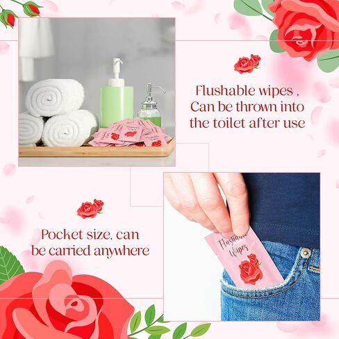 Timgle 100 Count Flushable Wipes Individually Wrapped Wipes Bulk Individual Hand Wipes Pocket Size Travel Wipes Flushable Butt Wipes for Women Men Family Travel Friendly Alcohol Free(Coconut) in Saudi Arabia
