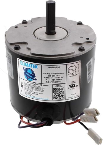 محرك مروحة مكثف مطور 1/5 HP من ClimaTek يحل محل Lennox Armstrong Ducane 43W49 43W4901 97M49 97M4901 in Saudi Arabia