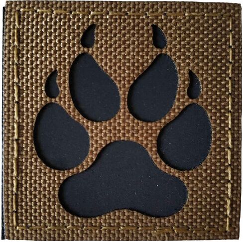 IR Infrared Reflective K9 Patch, Tactical Dog Paw Embroidered Patch, Military Hook-Fastener Morale Patches for Caps Bags Backpacks Vest Uniforms in Saudi Arabia