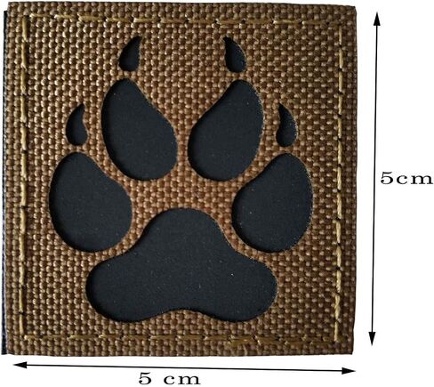 IR Infrared Reflective K9 Patch, Tactical Dog Paw Embroidered Patch, Military Hook-Fastener Morale Patches for Caps Bags Backpacks Vest Uniforms in Saudi Arabia