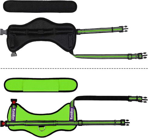 PetLove Dog Harness, Adjustable Soft Leash Padded No Pull Dog Harness for Small Medium Large Dogs, Black in Saudi Arabia