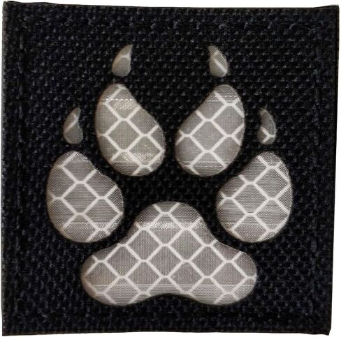 IR Infrared Reflective K9 Patch, Tactical Dog Paw Embroidered Patch, Military Hook-Fastener Morale Patches for Caps Bags Backpacks Vest Uniforms in Saudi Arabia