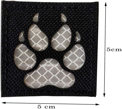 IR Infrared Reflective K9 Patch, Tactical Dog Paw Embroidered Patch, Military Hook-Fastener Morale Patches for Caps Bags Backpacks Vest Uniforms in Saudi Arabia