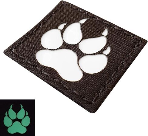 IR Infrared Reflective K9 Patch, Tactical Dog Paw Embroidered Patch, Military Hook-Fastener Morale Patches for Caps Bags Backpacks Vest Uniforms in Saudi Arabia