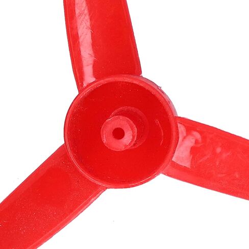 10Pcs Micro DC Motor 2mm Shaft Propeller with 3 Vanes 70mm Fan Leaves, RC Vehicle Propellers, Boat RC Car Rotating Accessories for DIY Airplane Science and Education Toys (Red) in Saudi Arabia