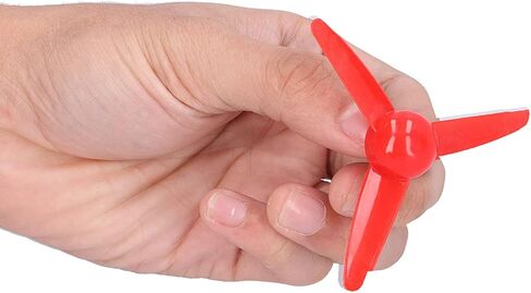 10Pcs Micro DC Motor 2mm Shaft Propeller with 3 Vanes 70mm Fan Leaves, RC Vehicle Propellers, Boat RC Car Rotating Accessories for DIY Airplane Science and Education Toys (Red) in Saudi Arabia