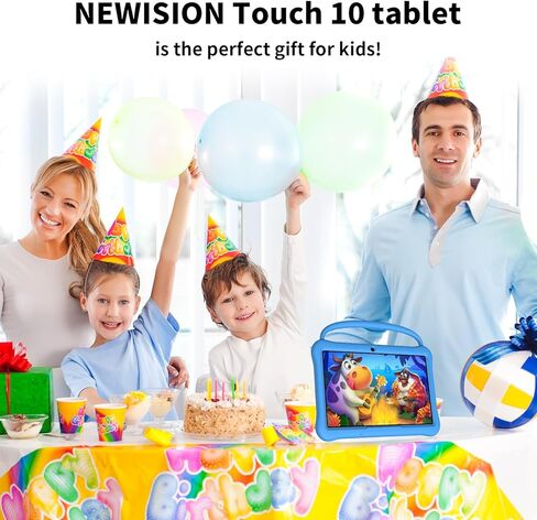 تابلت للأطفال 10 بوصة، تابلت أندرويد 13 للأطفال 2 جيجابايت + 64 جيجابايت، تابلت للأطفال الصغار مع حافظة للأطفال، 6000 مللي أمبير، بلوتوث 5.0، واي فاي، iWawa مثبت مسبقًا، مراقبة أبوية، ألعاب تعليمية (أزرق) in Saudi Arabia