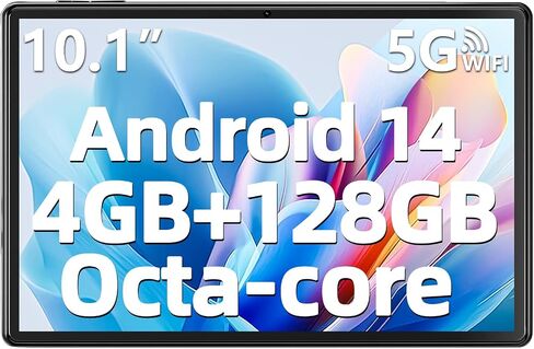 SGIN 10.1 Inch Tablet, 8GB(4+4) RAM 128GB ROM Android 14 Tablets Octa-Core (2.0Ghz) with 1280 * 800 IPS Screen, 2MP+8MP Camera, 6000mAh, WiFi, Bluetooth 5.0 in Saudi Arabia