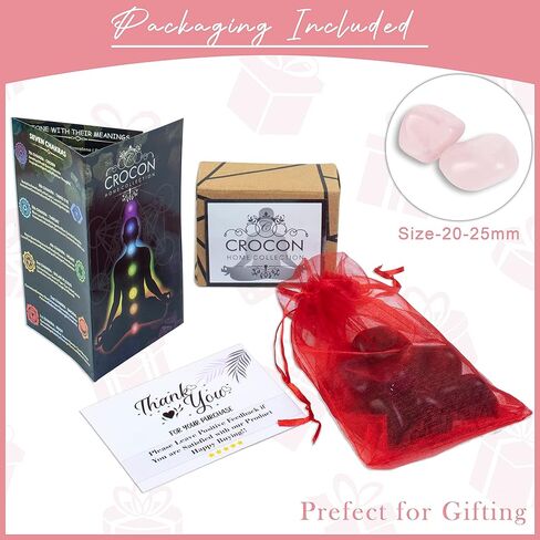 600+ Carats, 5 Pcs Black Tourmaline Polished Stones and Crystals, Tumbled Stones 20-25mm Real Healing Stones for Beginners Used as Crystal Meditation, Reiki, Thumb Stones Gift for Rock Collection in Kuwait