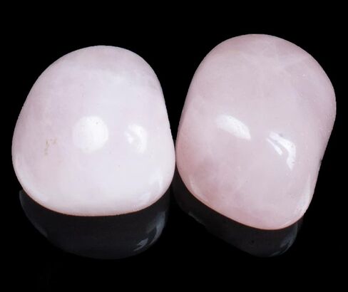 600+ Carats, 5 Pcs Black Tourmaline Polished Stones and Crystals, Tumbled Stones 20-25mm Real Healing Stones for Beginners Used as Crystal Meditation, Reiki, Thumb Stones Gift for Rock Collection in Kuwait